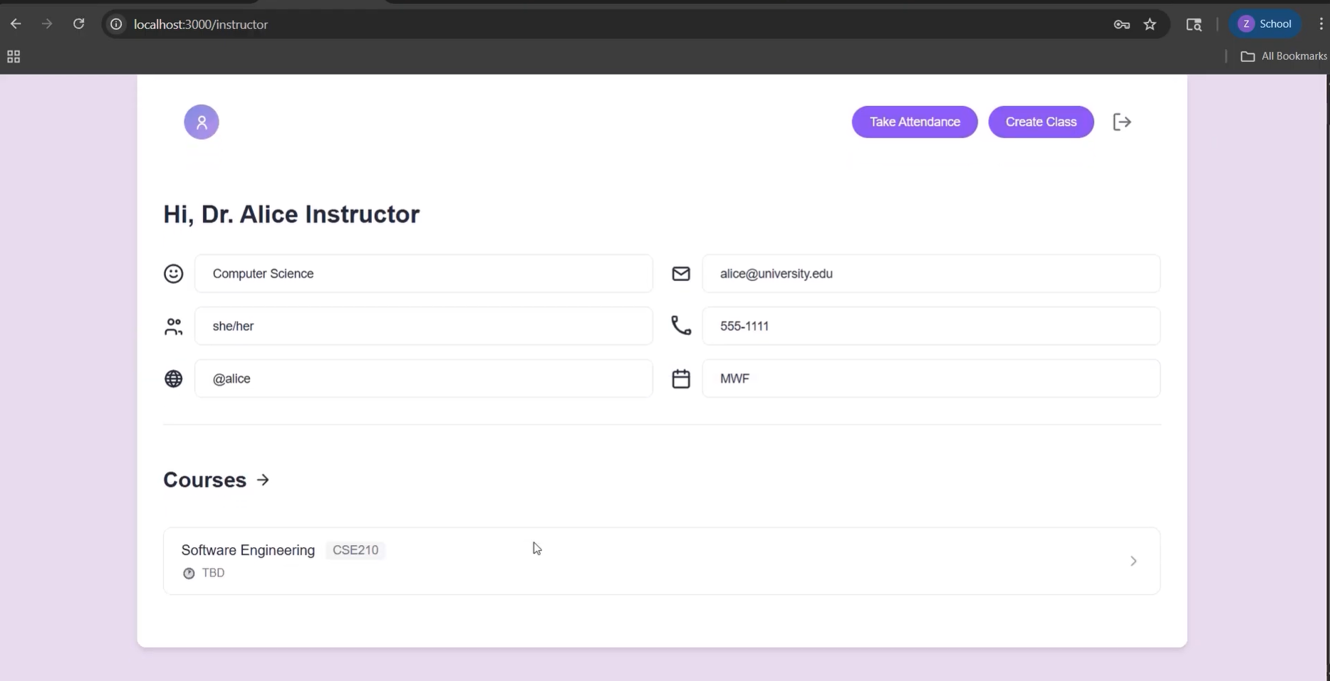Instructor Dashboard
